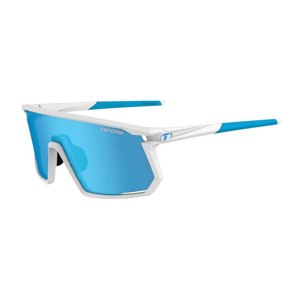 [1880101222] LENTE TIFOSI MOAB MATTE WHITE CLARION BLUE/AC RED/CLEAR