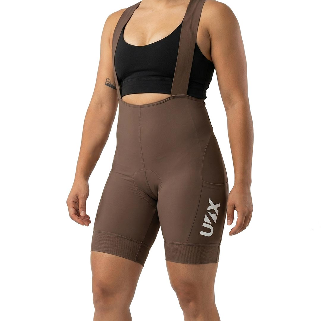 [LCWOMEN02-M] LICRA UBX CYLCING BOLSILLO LATERAL MARRON (M)