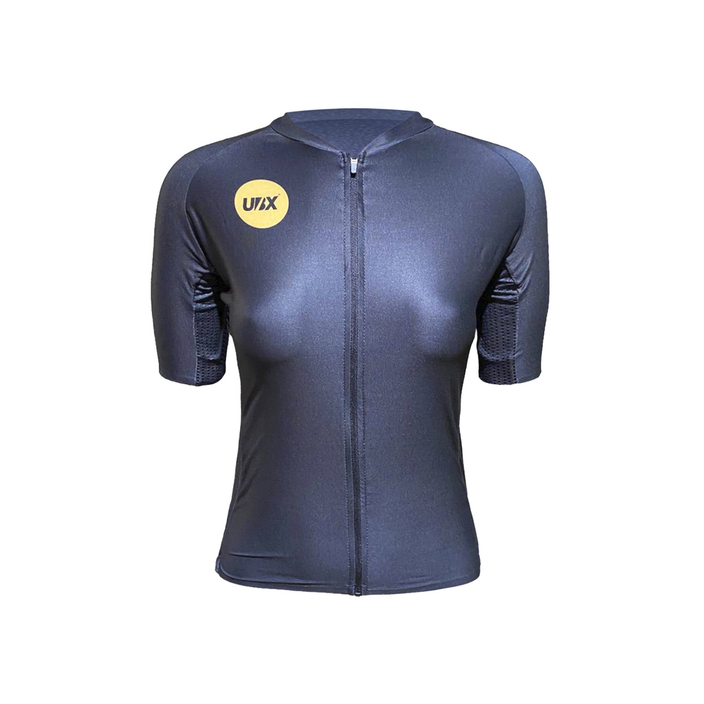 [UBXD202226-XL] MAILLOT UBX CYCLING SOLID MANGA CORTA NEGRO