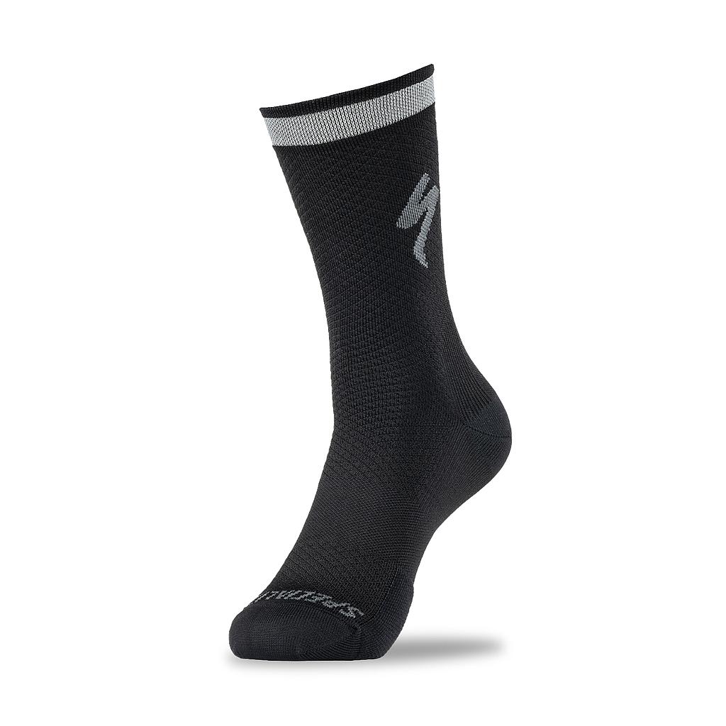 [64720-2603] MEDIAS SPZ SOFT AIR REFLECTIVE TALL SOCK BLACK