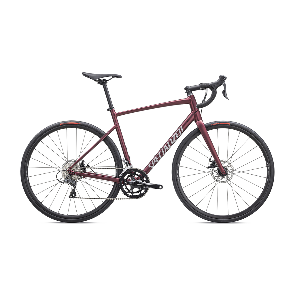 [90022-7256] BICICLETA SPZ ALLEZ E5 DISC MOD SATINMAROON/SILVERDUST/FLORED (56)