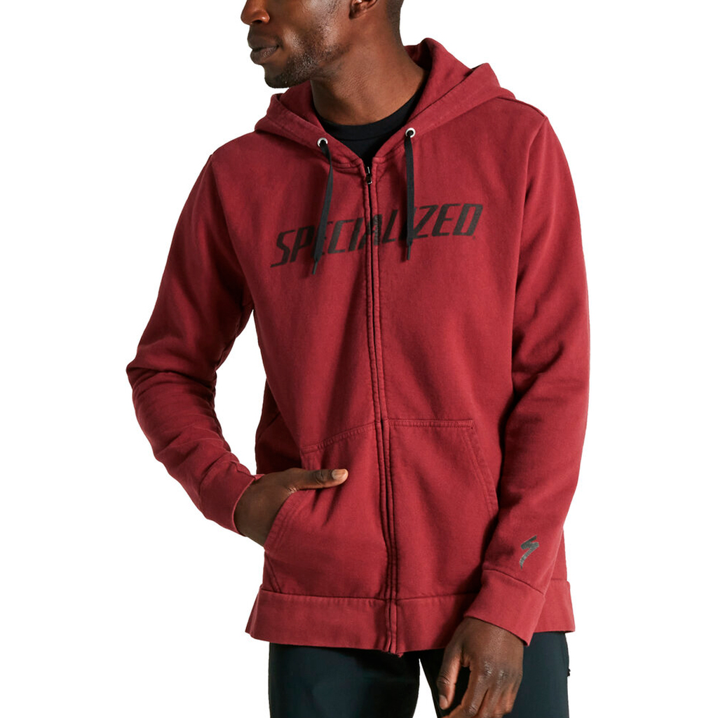 [64622-6212] SUETER SPZ LEGACY WORDMARK ZIP-UP HOODIE MEN MAROON (S)