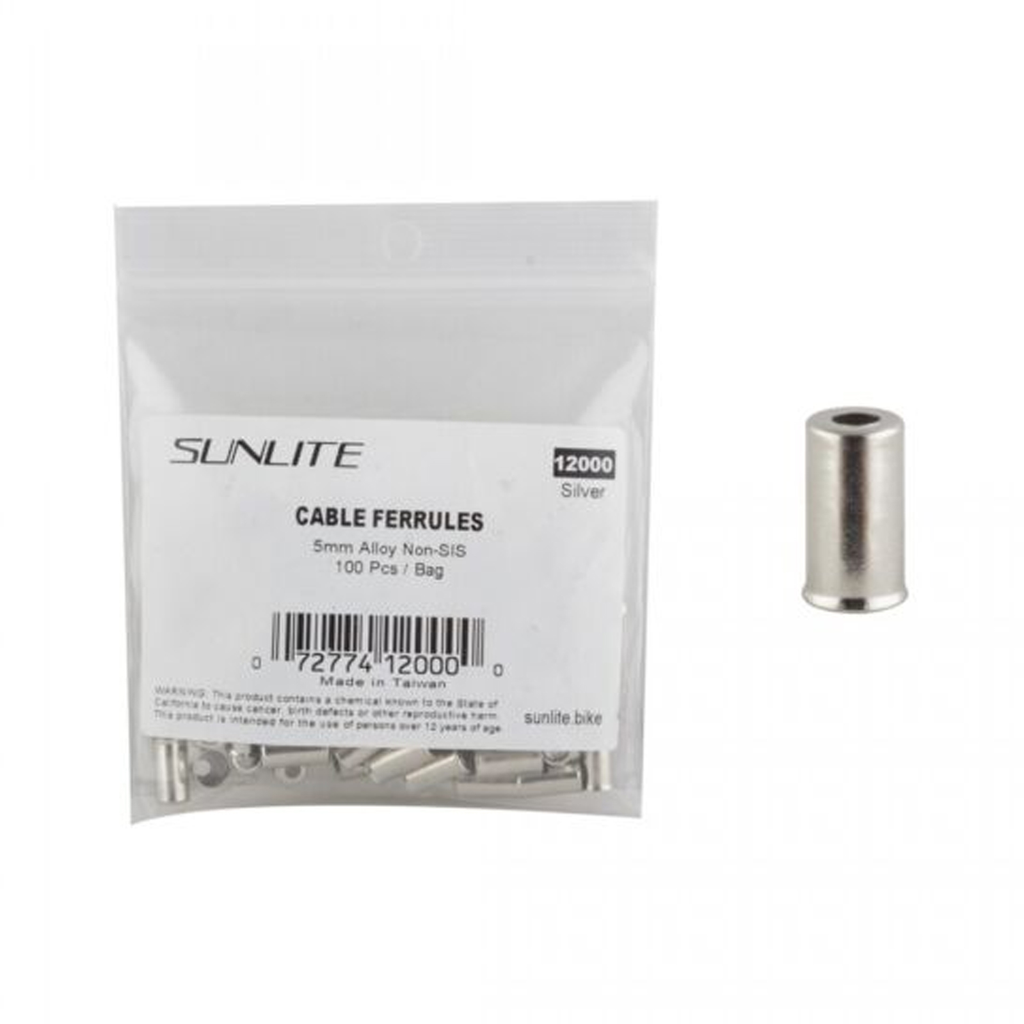 [12000] TOPE DE CABLE SUNLITE 5 MM ALUMINIO SIL